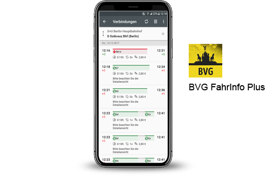 Nahverkehrs-App der BVG - Unsere Empfehlung  