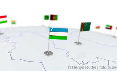 Usbekistan - Flagge